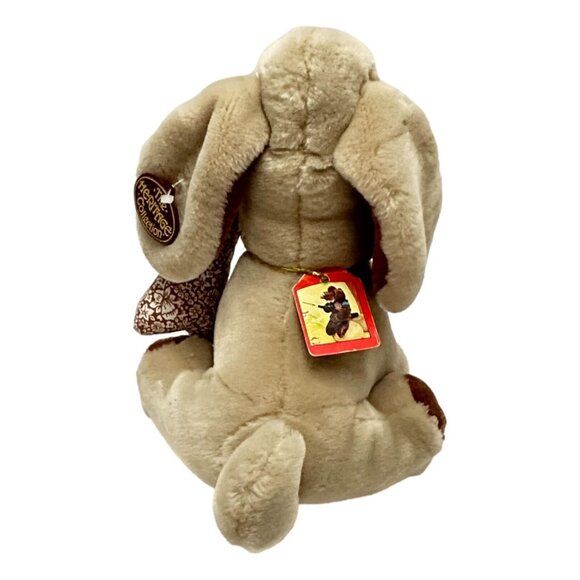 Vintage Wrinkles Ganz Dog Beige Plush Tag 10 in with Bone and Tags 1984 - Picture 3 of 16